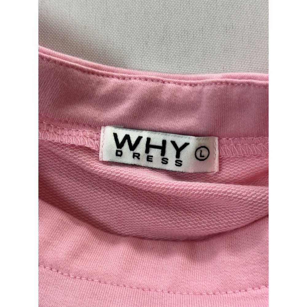 WHY DRESS Women’s Pink 2-Piece Knit Set Pearl Sweatshirt & Jogger Pants L - Picture 7 of 15